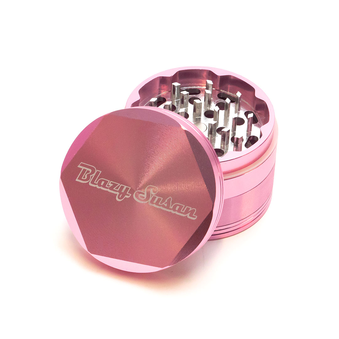 blazy susan Stainless Steel rolling Tray purple +PINK hello kitty grinder  2inch