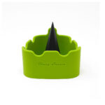 green silicone ashtray