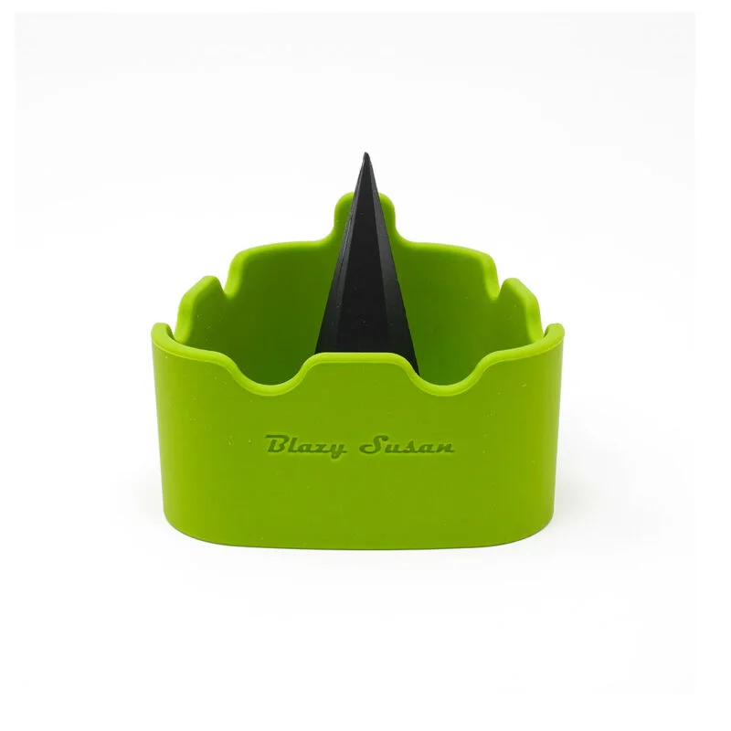 green silicone ashtray