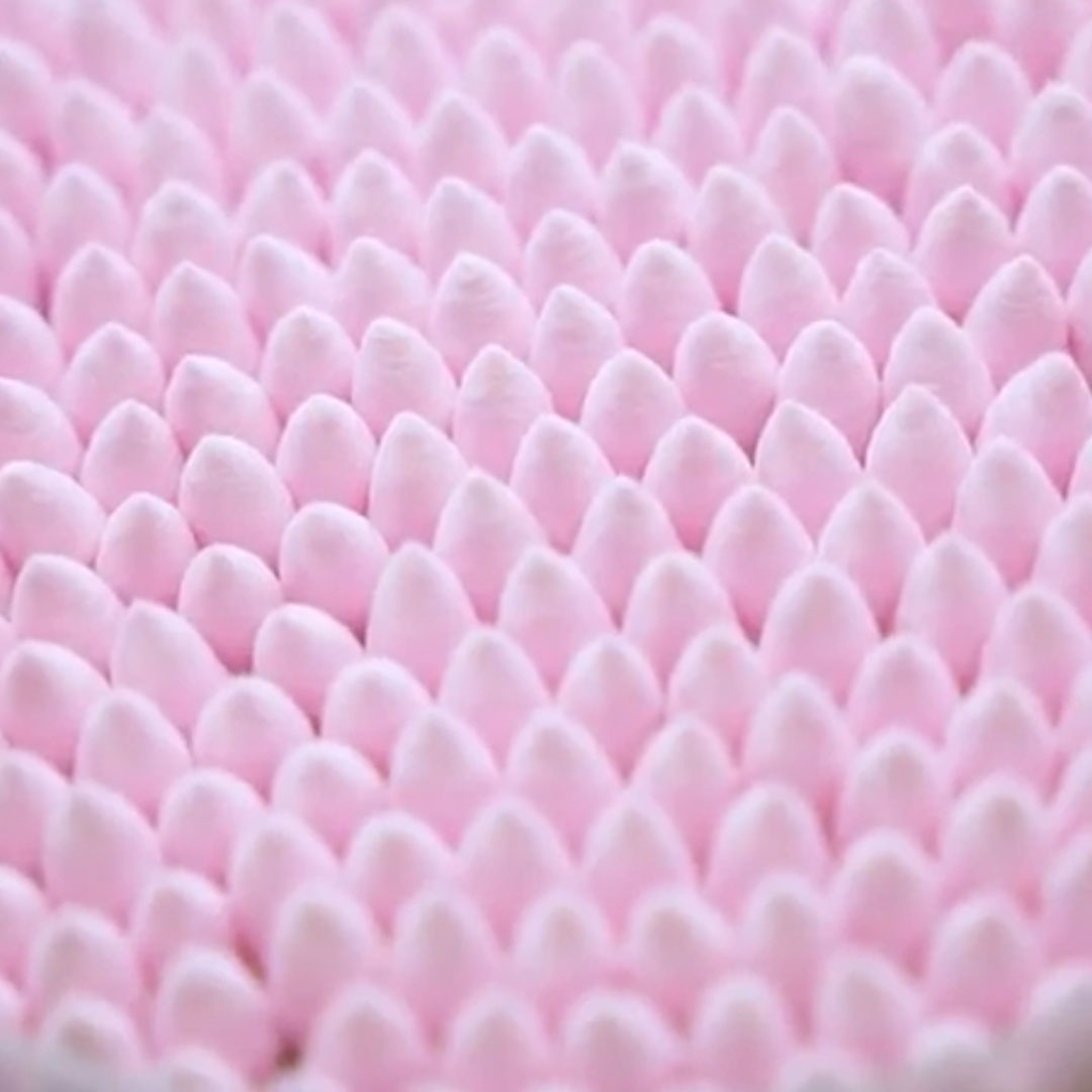 pink cotton buds video