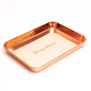 rose gold stainless steel rolling tray
