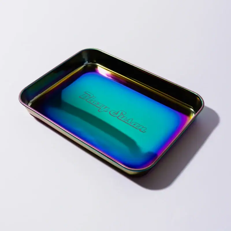 stainless steel rolling tray rainbow