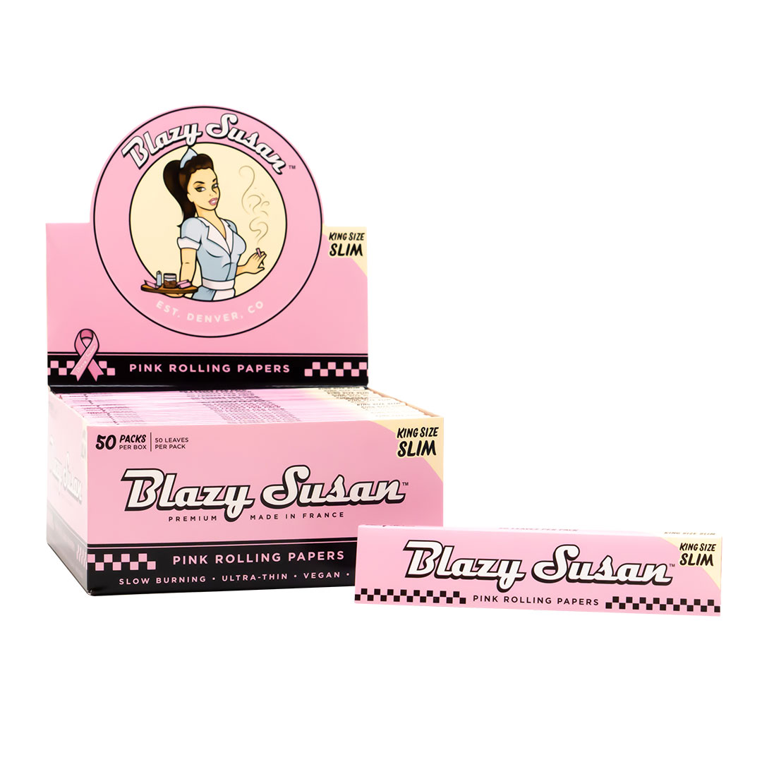 Blazy Susan Rolling Papers King Slim Deluxe Kit 20ct. - High Mountain  Imports