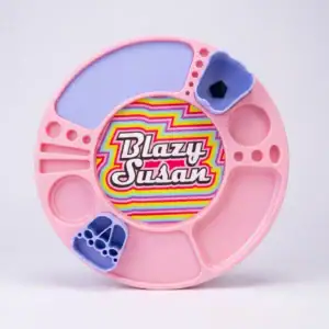 Pink Blazy Susan Spinning Rolling Tray