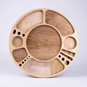 Blank/Unfinished Blazy Susan Spinning Rolling Tray