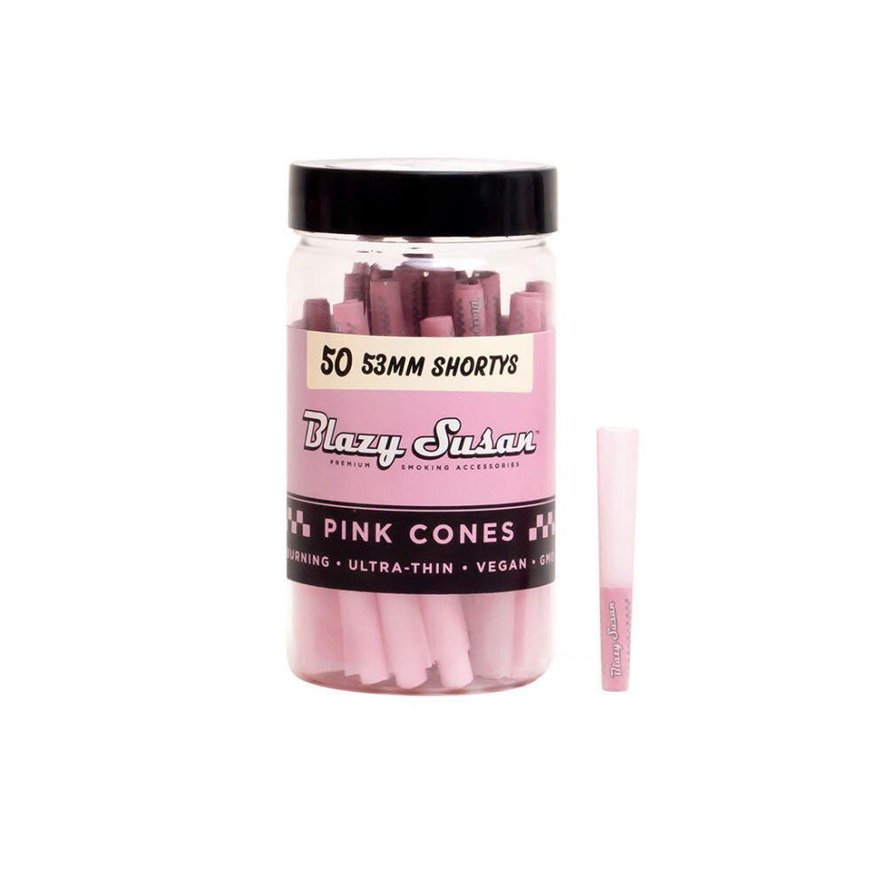 Shorty Pink Pre Rolled Cones – 50 Count | Blazy Susan