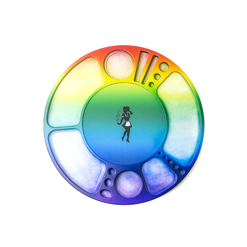 Rainbow Blazy Susan Spinning Rolling Tray