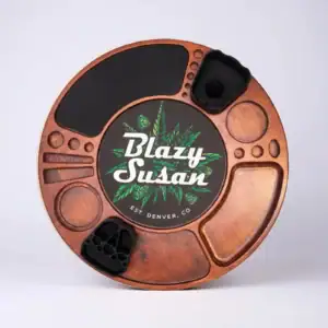 Cherry Blazy Susan Spinning Rolling Tray