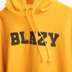 varsity hoodie gold