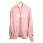 varsity hoodie pink