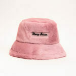 pink fuzzy bucket hat