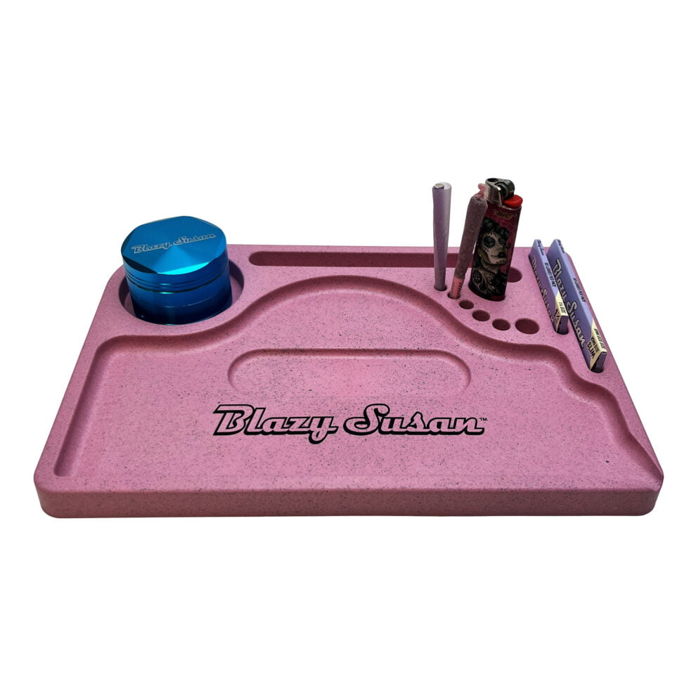 Pink Hemp Plastic Rolling Tray Blazy Susan Denver, CO