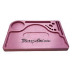 Pink Hemp Plastic Rolling Tray