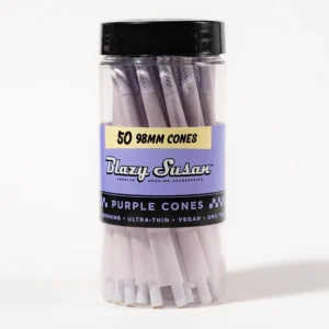 Purple Pre Rolled Cones Jar