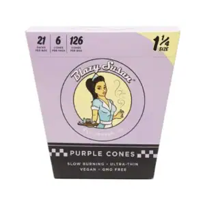 Purple 1-1/4 Pre Rolled Cones | Full Box