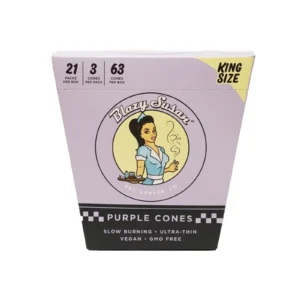 Purple Pre Rolled Cones - King Size - Full Box