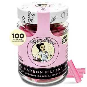 Purize Xtra Slim Active Carbon Filter | 100ct Jar | Pink