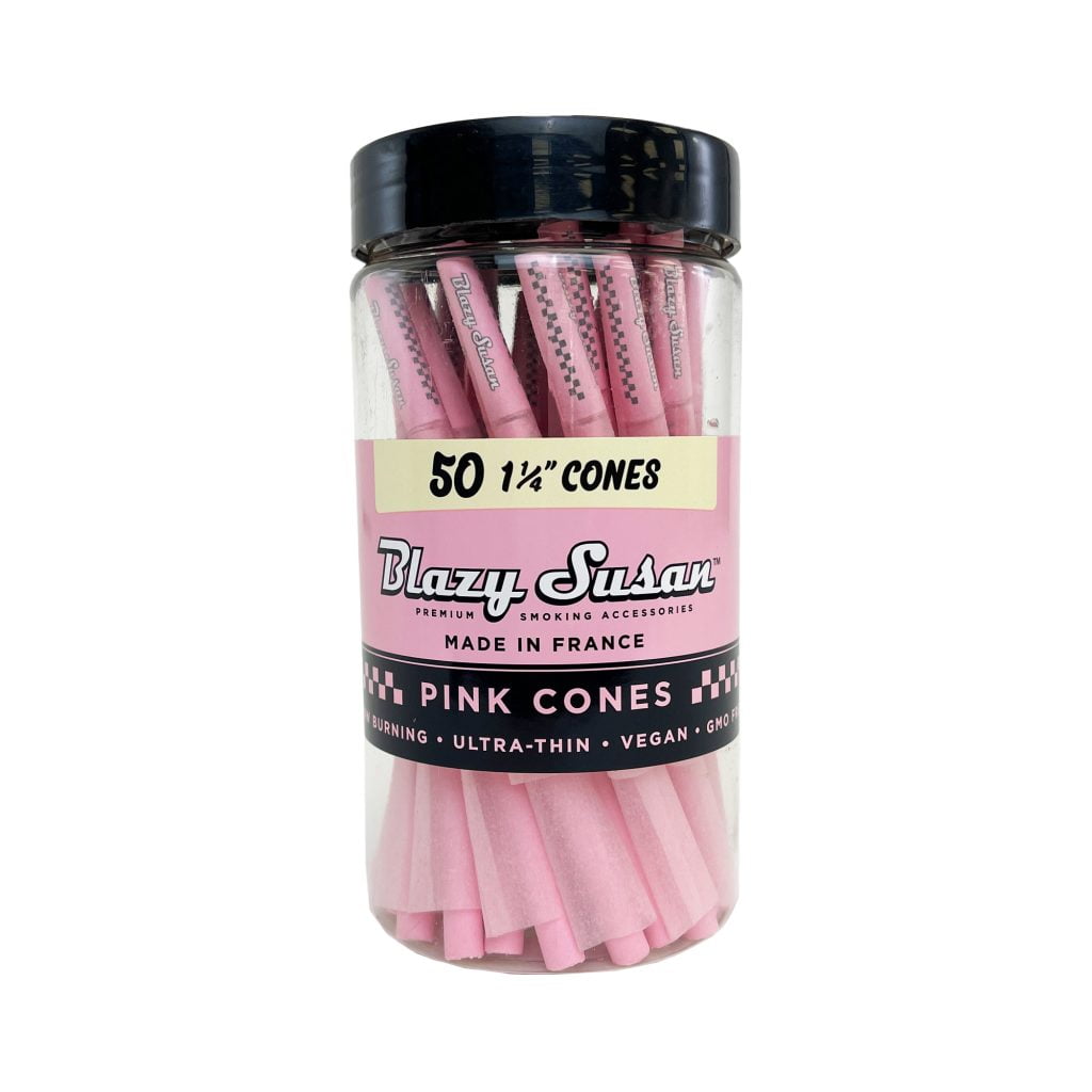 Pink Pre Rolled Cones 11/4" 50 Count Blazy Susan