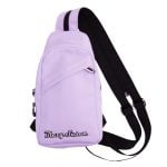 purple cross-body bag front view