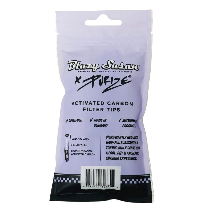 Purple Activated Carbon Filter Tips | Xtra Slim | 50ct