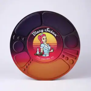 Synthwave Blazy Susan Spinning Rolling Tray