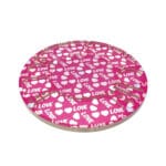 Light Pink Blazy Susan Love Tray - Angle