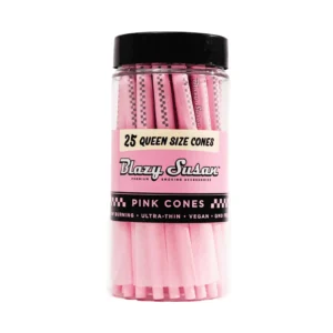 Pink Pre Rolled Cones Jar - Queen Size - 25 Count