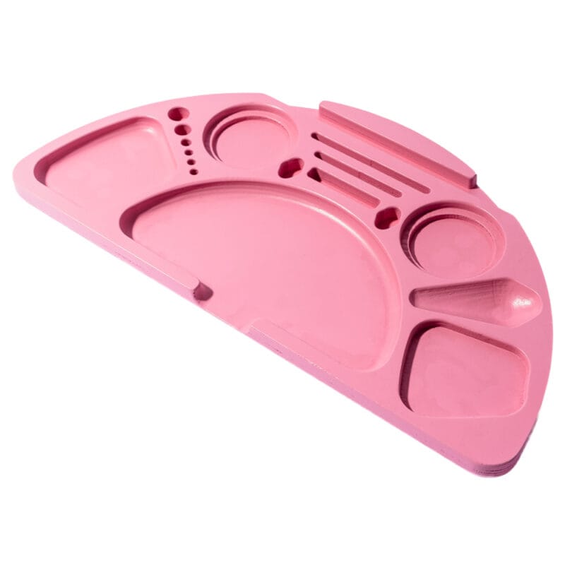 half moon tray - pink