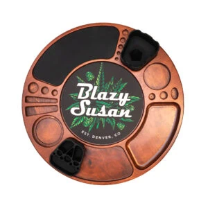 Cherry Blazy Susan Spinning Rolling Tray