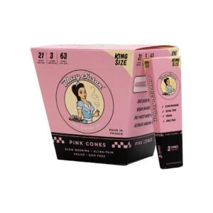 King Size Pink Pre Rolled Cones | Full Box