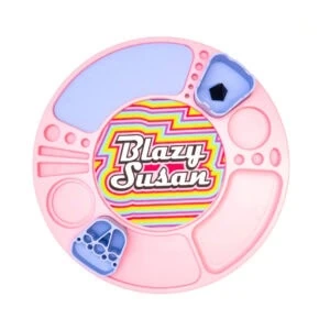 Pink Blazy Susan Spinning Rolling Tray