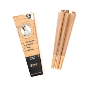 King Size Unbleached Pre Rolled Cones
