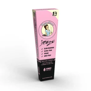 Pink pre rolled cones with purize activated carbon filters