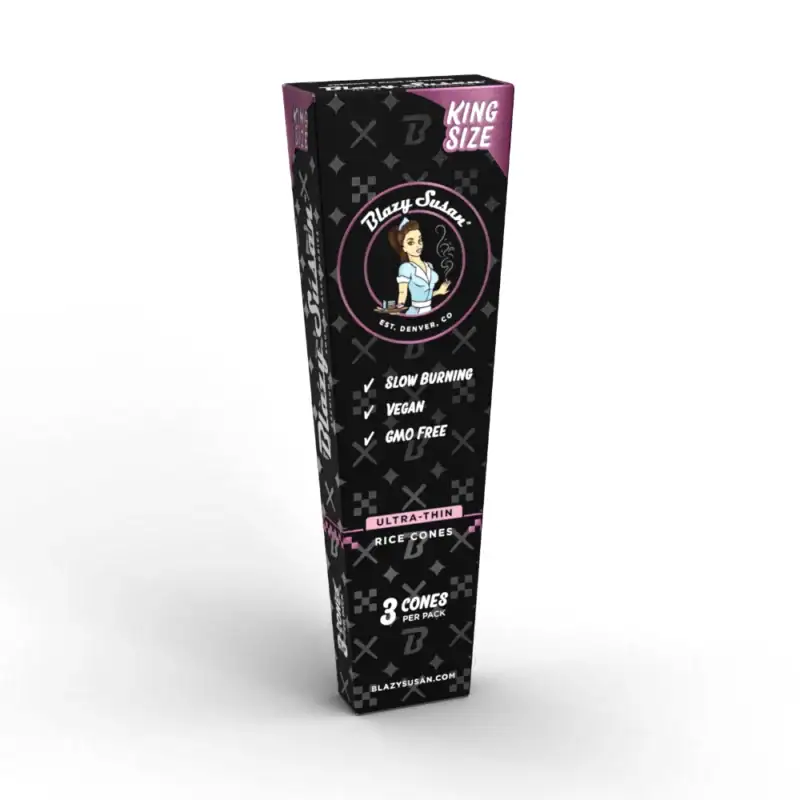 ultra thin rice pre rolled cones - King Size 3ct - single unit