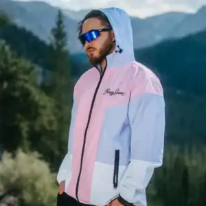 Pink and Purple Windbreaker