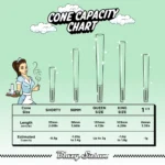 Green Pre Rolled Cones Infographic - Cone Capacity Table