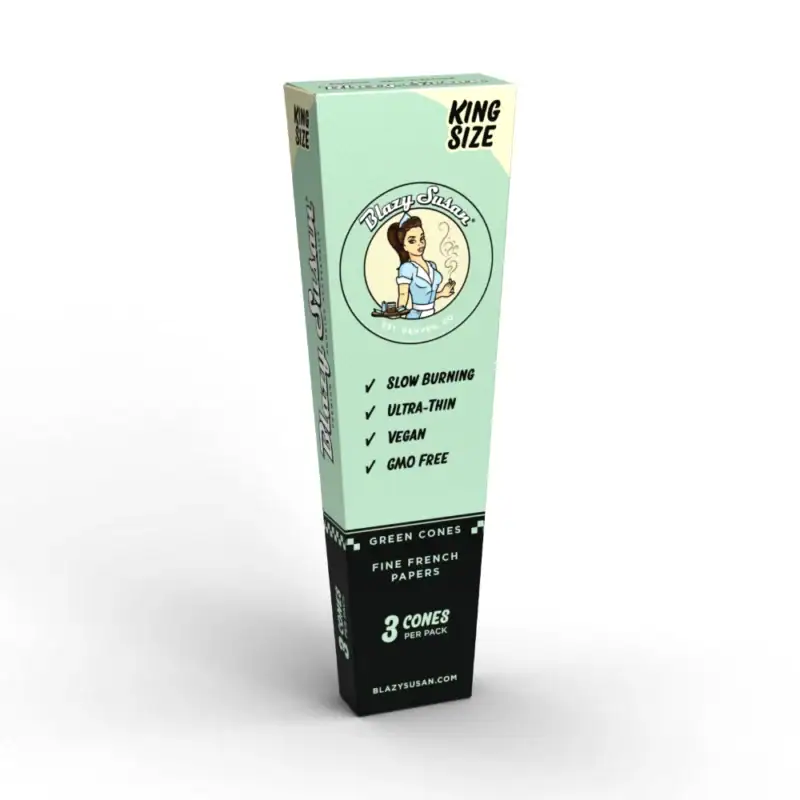 Green Pre Rolled Cones - King Size Single Package