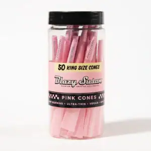 Pink Pre Rolled Cones Jar