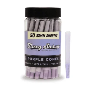 Purple Pre Rolled Cones Jar - Shortys- 50 count