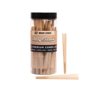 unbleached pre rolled cones jar - 98mm - 50 count