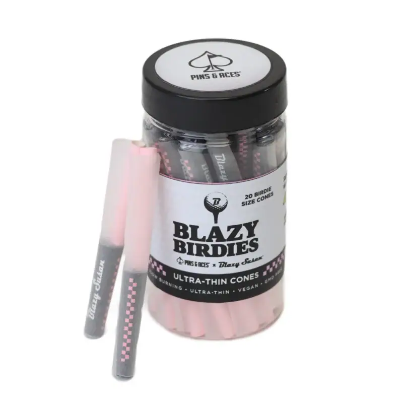 Pins and Aces | Ultra-Thin Birdie Pre Rolled Cones Jar