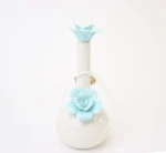 aqua rosette vase