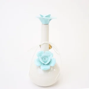 aqua rosette vase