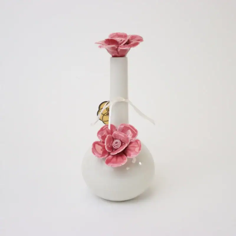 mauve rosette vase